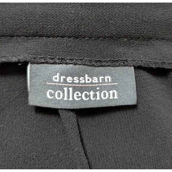 Vintage NWT Dress Barn Size 8 Pants Wide Leg  Black Chiffon Flowy Layered  USA - Picture 8 of 11